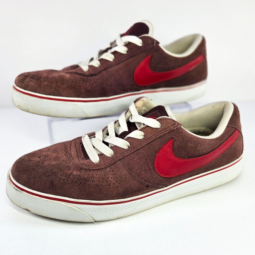 Nike SB Mavrk Low 2 Maroon Red Suede 442477-600 Sz 10